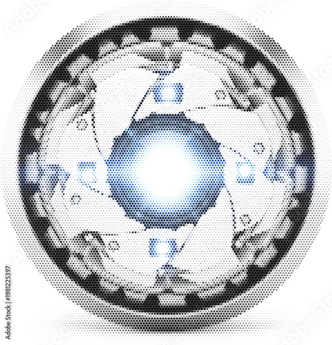 Futuristic Energy Core Reactor for Science Fiction Spacecraft and Advanced Power Source