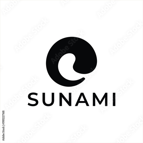 Sunami logo with stylized letter and text