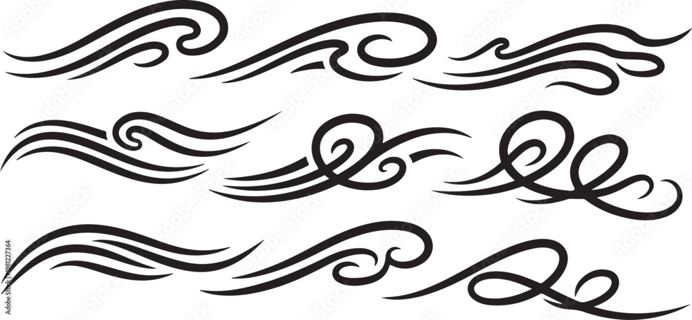 Fototapeta premium Elegant script monogram with intertwined initials and swirling flourishes Vector