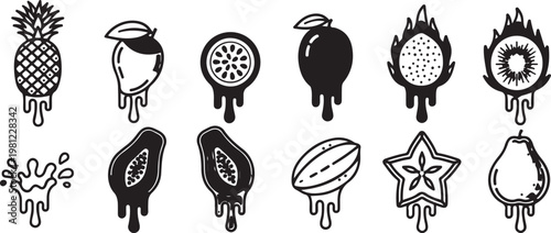 Colorful pinata and toy crabs in a festive arrangement Vector