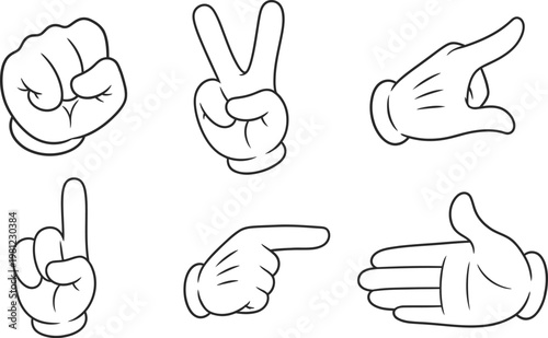 Collection of handwritten alphabetic characters and symbols on a plain surface Vector