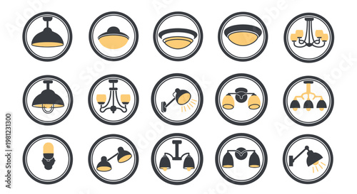 Various types of lamps and lights.