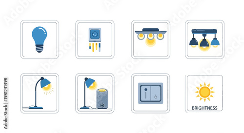 Collection of office desk lamps.