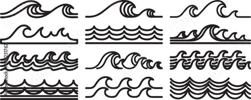 Handwritten script samples showcasing various writing styles and flourishes Vector