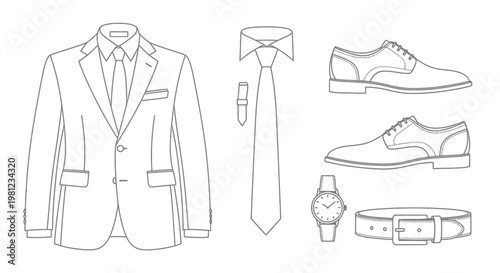 Mens formal wear accessories.