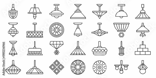 Collection of various linear chandelier and pendant light designs