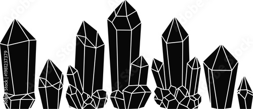 Large collection of diverse people silhouettes in active poses walking running jumping and standing for community lifestyle and social interaction concepts vector illustration