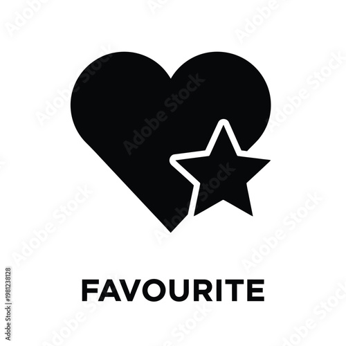 A simple graphic depicts a black heart shape with a smaller black star positioned near its upper edge