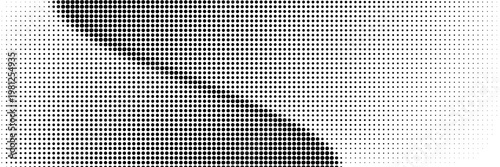 Grunge halftone gradient background. Faded grit noise texture. White and black sand wallpaper. Retro pixelated backdrop ilustrasion vector