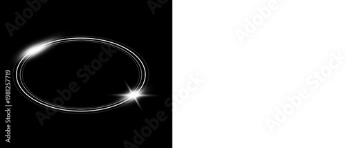 A shimmering circle, sparkling, and shiny sphere effect, isolated on a transparent background. Suitable for design elements, lighting effects, and futuristic graphics. PNG