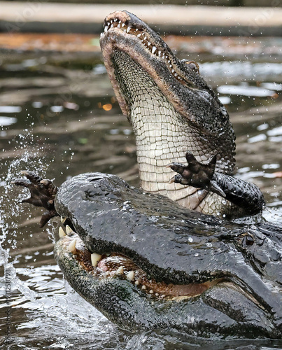 Fotografía American Alligator Collision Florida Animals