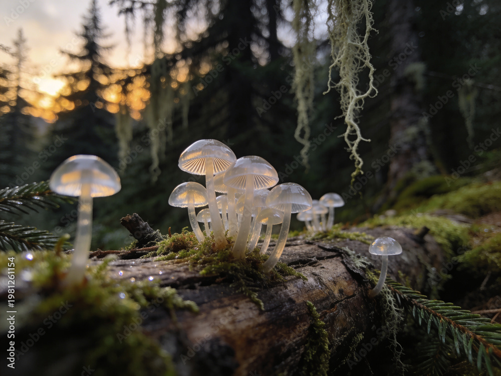 Fototapeta premium Macro World of Forest Moss and Lichen