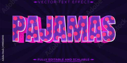 Sleep text effect, editable modern and poster text style