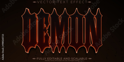Horror  text effect, editable blood and scary text style