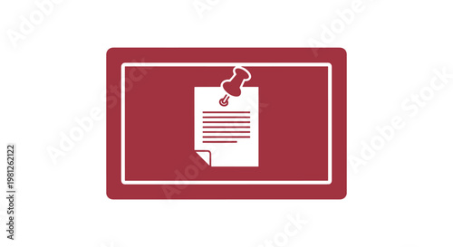 Bulletin board Line art vector abstract modern pattern illustration