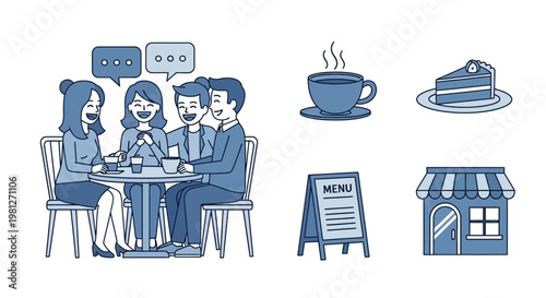 People sitting at a restaurant table.