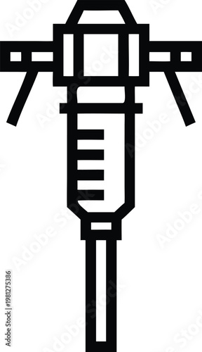 Heavy duty jackhammer tool for construction and demolition work