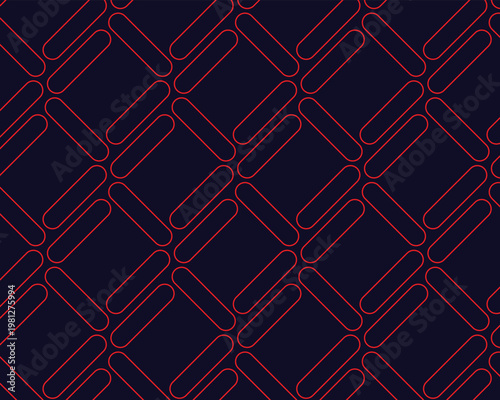 Intricate diamond lattice pattern in deep indigo and crimson tones