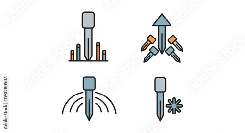 Extra stakes Line art vector minimal shapes