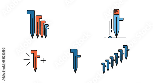 Extra stakes Line art vector creative abstract clean shapes