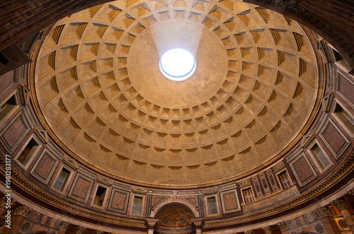 Konstfotografi The interior of the Pantheon in Rome, Italy