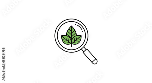 Forest Conservation Line art clean minimal shapes vector