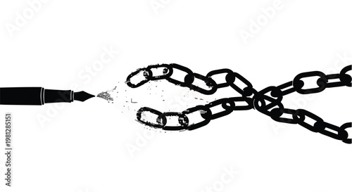 Breaking free from constraints business concept