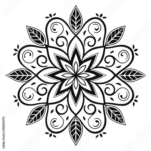 Elegant Symmetrical Decorative Design