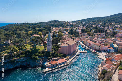 Veli Losinj, Croatia, in springtime