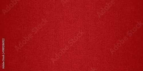 A vintage red fabric texture with a rough linen pattern and grunge textile surface makes a perfect blank material backdrop for a Christmas wallpaper or old cloth canvas design