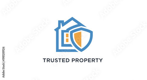 Creative concept representing property security and trust in the real estate market