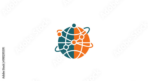 Global network symbol representing digital connections and worldwide technology communications