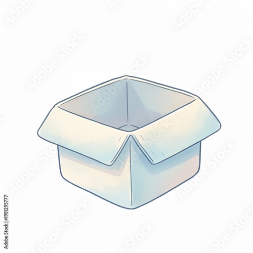 empty white box