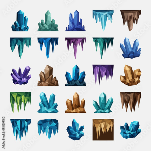 Collection of Crystal Formations.