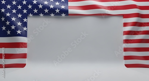 American Flag Day on a blue background