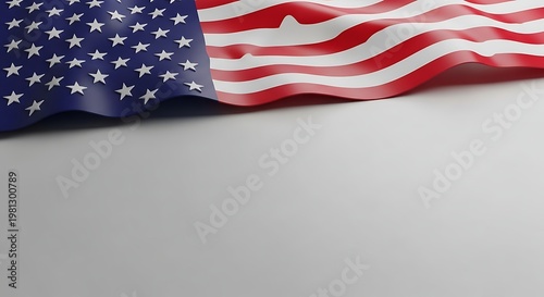 American Flag Day on a blue background