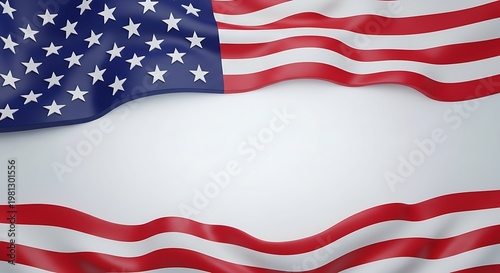 American Flag Day on a blue background