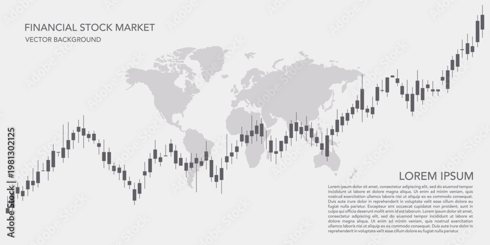 Fototapeta premium Global financial market growth analysis with international trading trends supporting investment strategy planning portfolio expansion and data driven decision making across economies