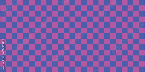 Vibrant checkerboard pattern with pink and blue squares