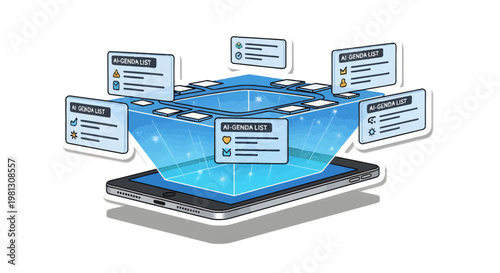 Social media online review concept on a tablet device