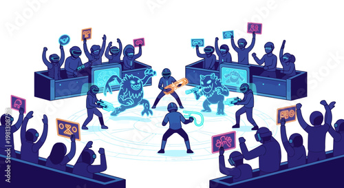 Protesters clash with police in a crowd, demonstration and conflict