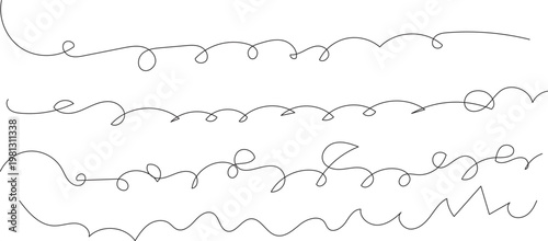 Three wavy lines with varying amplitudes and frequencies on a white background
