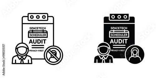 Comparison of privacy-first audit access between individuals in spacetech scheduler system