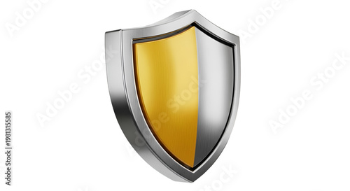 Gold and silver shield emblem metallic texture 3D rendering defense symbol protection icon heraldry design element security graphic resource Free Download Gold and silver shield emblem metallic texture 3D rendering defense symbol protection icon heraldry design element security graphic resource - GFXLoad