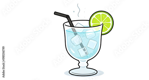 beverage, drink, cold, refreshing, glass, ice, liquid, summer, citrus, lime, fresh, cool, water, tea, cocktail, thirst, simple