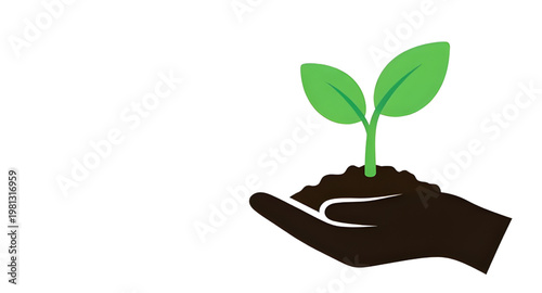 plant, environment, sustainability, growth, hand, leaf, nature, green, soil, care, eco, organic, seedling, support, nurture, earth, natural