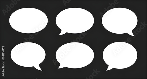 speech, bubble, chat, dialogue, talk, message, communication, blank, comic, text, conversation, balloon, icon, design, graphic, vector, minimal