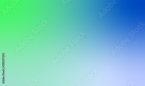 Abstract Blue and Green Mesh Gradient Background - Vibrant Soft Color