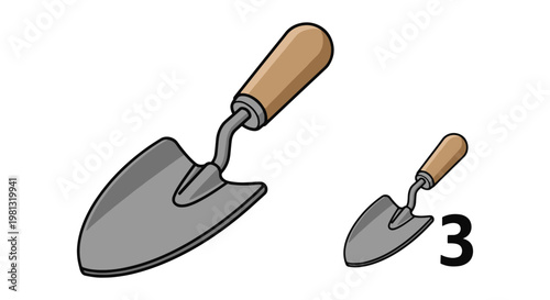 Garden Labels Line art vector clean shapes illustration