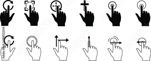 Hand gestures for touchscreen interaction a comprehensive visual guide